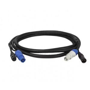 Kabel Hybryda Powercon-DMX 2m